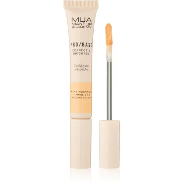 MUA Makeup Academy MUA Makeup Academy PRO/BASE Colour Corrector озаряващ коректор цвят Correct & Brighten – Peach Medium 10 мл.