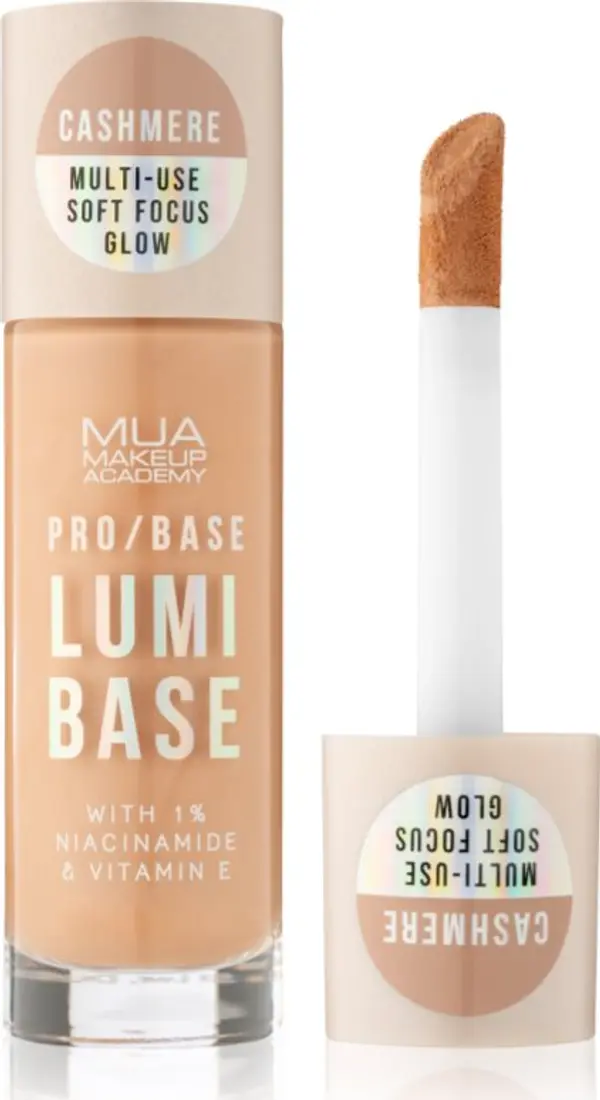 MUA Makeup Academy MUA Makeup Academy PRO/BASE Lumi Base озаряваща основа под фон дьо тен цвят Cashmere (Warm) 33 мл.