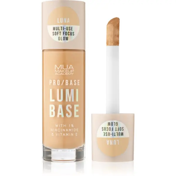 MUA Makeup Academy MUA Makeup Academy PRO/BASE Lumi Base озаряваща основа под фон дьо тен цвят Luna (Cool) 33 мл.