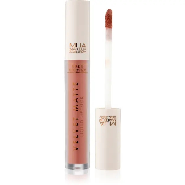 MUA Makeup Academy MUA Makeup Academy Velvet Matte Nude Edition матиращо течно червило цвят Cashmere 3 мл.
