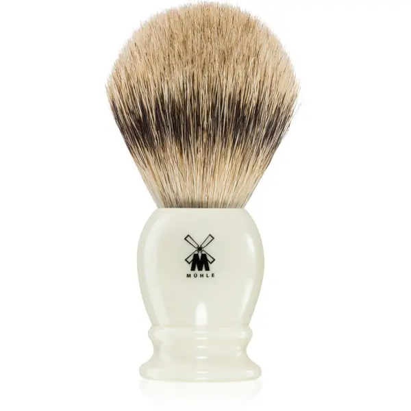 Mühle Mühle CLASSIC Silvertip Badger Faux Ivory четка за бръснене с косми от язовец Large 1 бр.