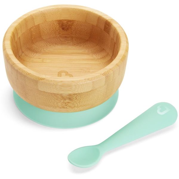 Munchkin Munchkin Bambou Suction Bowl & Spoon сет за хранене за деца 6 m+ 1 бр.