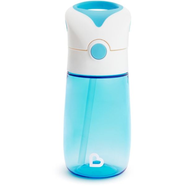 Munchkin Munchkin Flip & Go чаша със сламка 18 m+ Blue 355 мл.