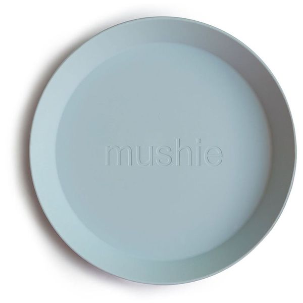 Mushie Mushie Round Dinnerware Plates чиния Powder Blue 2 бр.