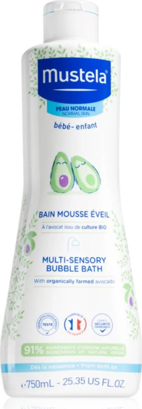 Mustela Mustela Bébé Bain пяна за вана  за деца 750 мл.