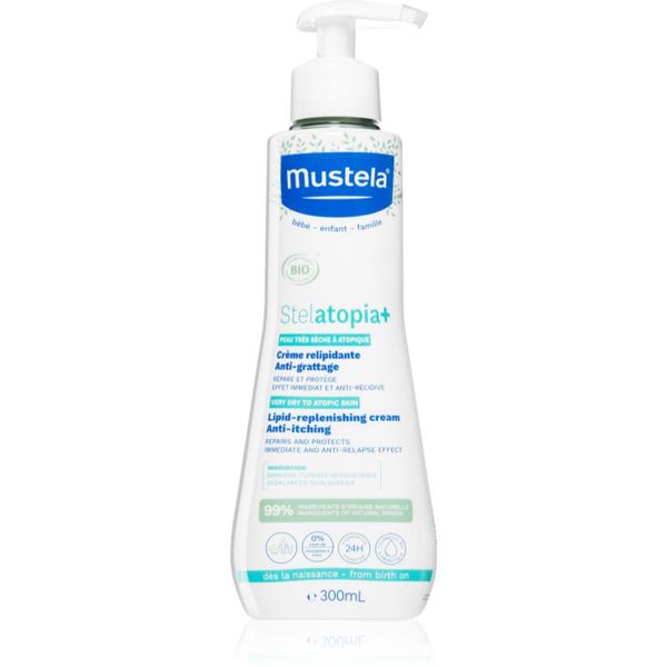 Mustela Mustela BIO Stelatopia+ успокояващ крем за деца от раждането им 300 мл.