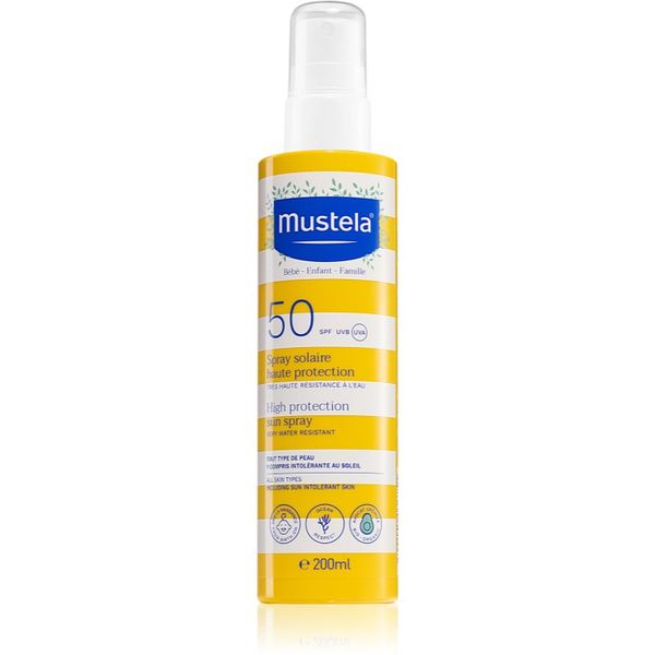 Mustela Mustela Family High Protection Sun Spray слънцезащитно мляко в спрей SPF 50+ 200 мл.