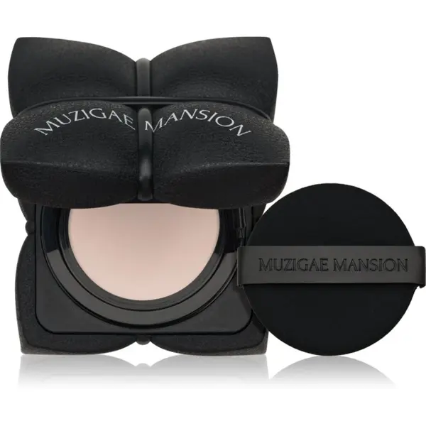 MUZIGAE MANSION MUZIGAE MANSION Sleek Matt Cushion дълготраен грим в гъбичка SPF 50+ за перфектен външен вид цвят N19 15 гр.