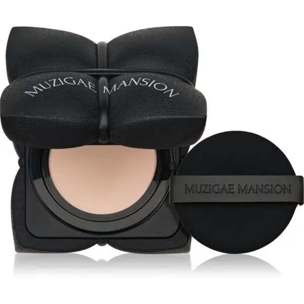 MUZIGAE MANSION MUZIGAE MANSION Sleek Matt Cushion дълготраен грим в гъбичка SPF 50+ за перфектен външен вид цвят N21 15 гр.