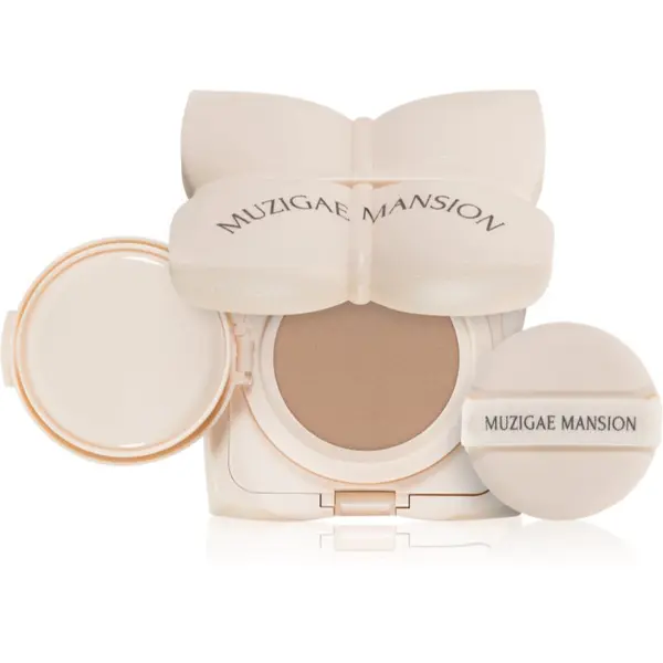 MUZIGAE MANSION MUZIGAE MANSION Sleek Water Cushion дълготраен грим в гъбичка с хидратиращ ефект цвят NN2 15 гр.