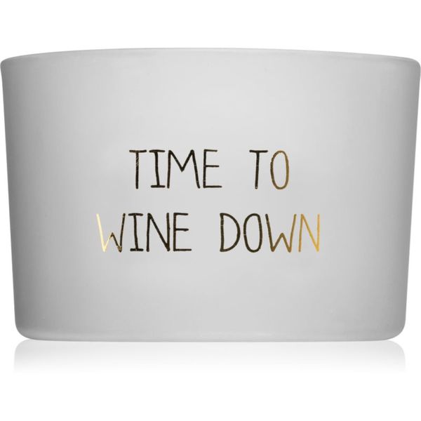 My Flame My Flame Amber's Secret Time To Wine Down ароматна свещ с дървен фитил 7x5 см