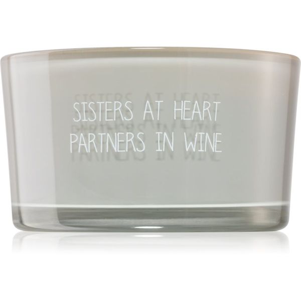 My Flame My Flame Candle With Crystal Sisters At Heart, Partners In Wine ароматна свещ 11x6 см
