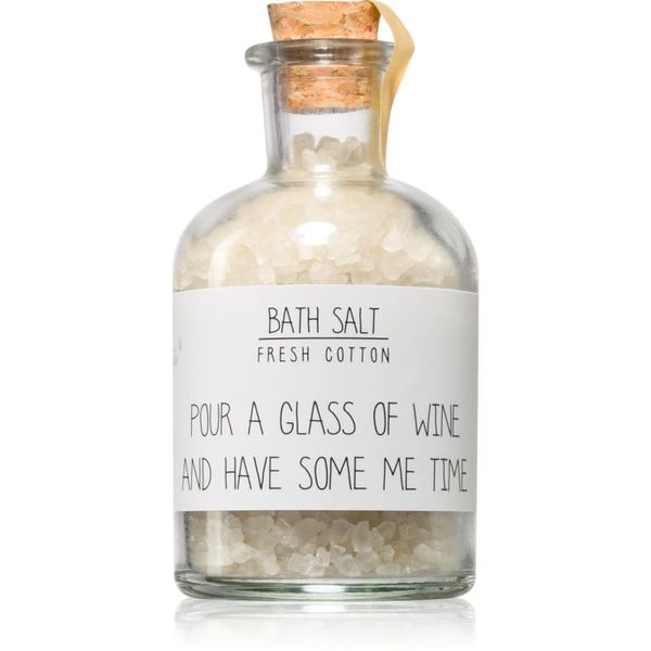 My Flame My Flame Fresh Cotton Pour A Glass Of Wine And Have Some Me Time успокояваща сол за вана 180 гр.