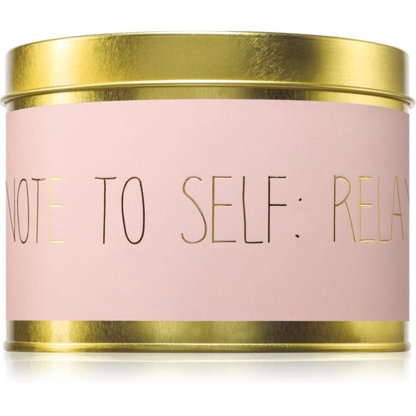 My Flame My Flame Green Tea Time Note To Self: Relax ароматна свещ 11x8 см
