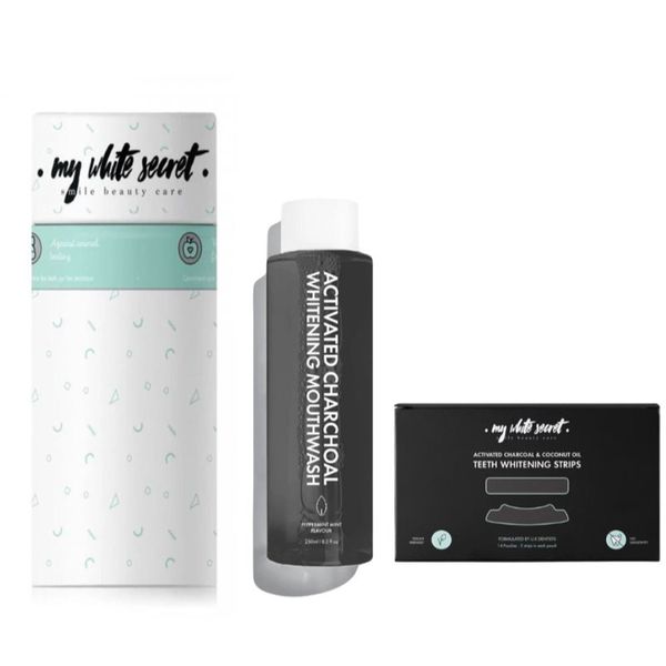 My White Secret My White Secret Gift Pack Active Charcoal Комплект за дентална грижа