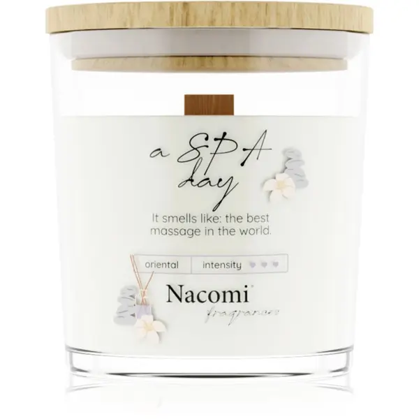 Nacomi Nacomi Soy Candle Home Fragrances ароматна свещ с дървен фитил 140 гр.