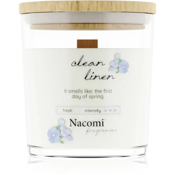 Nacomi Nacomi Soy Candle Home Fragrances ароматна свещ с дървен фитил 140 гр.