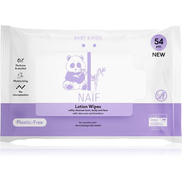 Naif Naif Baby & Kids Lotion Wipes мокри кърпички за деца от раждането им 54 бр.