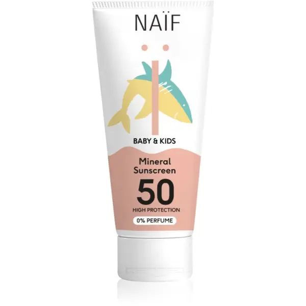 Naif Naif Baby & Kids Mineral Sunscreen SPF 50 0 % Perfume детски защитен крем 100 мл.