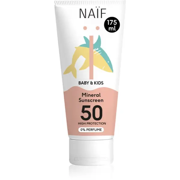 Naif Naif Baby & Kids Mineral Sunscreen SPF 50 0 % Perfume детски защитен крем 175 мл.