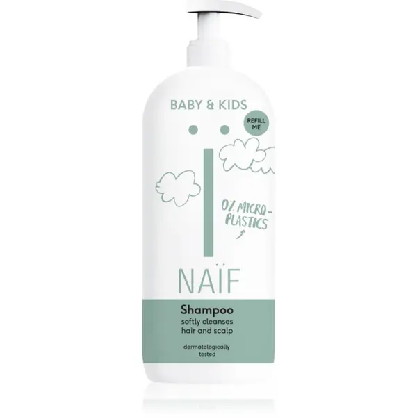 Naif Naif Baby & Kids Shampoo нежен почистващ шампоан за деца 500 мл.