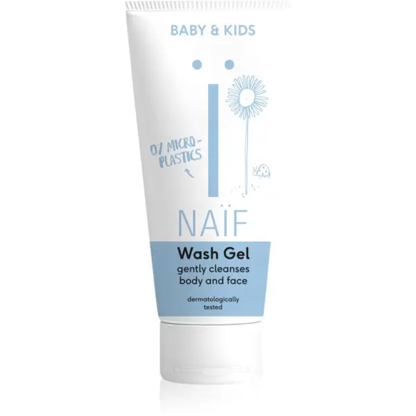 Naif Naif Baby & Kids Wash Gel почистващ и миещ гел за деца и бебета за тяло и лице 100 мл.
