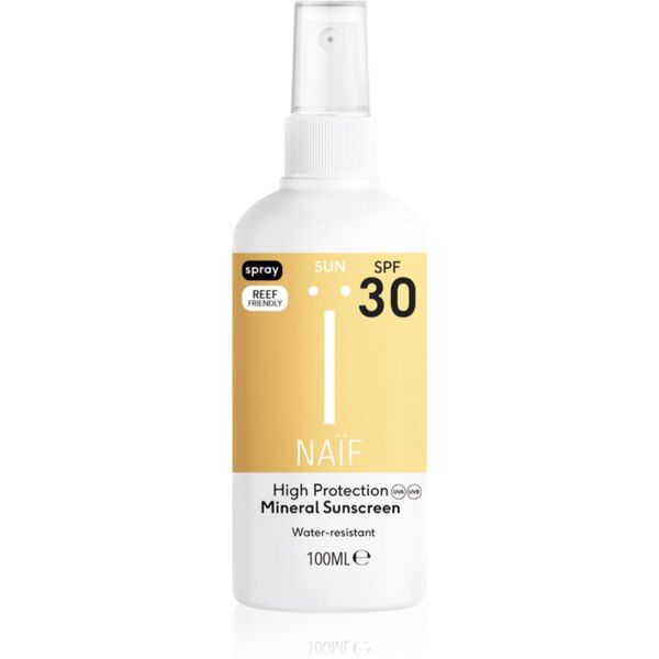 Naif Naif Sun Mineral Sunscreen SPF 30 слънцезащитен спрей SPF 30 100 мл.