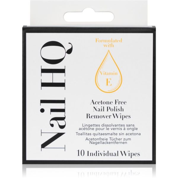 Nail HQ Nail HQ Acetone Free кърпички за премахване на гел-лак без ацетон 10 бр.
