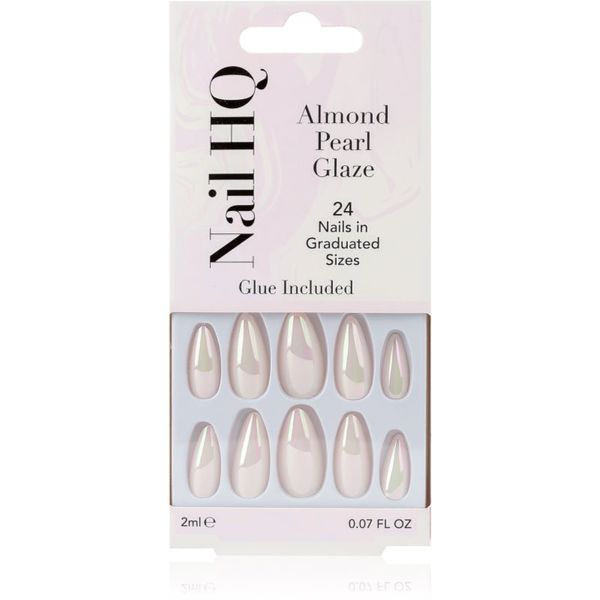 Nail HQ Nail HQ Almond Изкуствени нокти Pearl Glaze 24 бр.