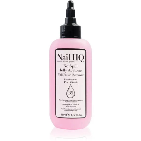 Nail HQ Nail HQ No Spill Jelly Acetone лакочистител с витамин Е 125 мл.