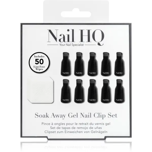 Nail HQ Nail HQ Soak Away Gel Nail Clip Set комплект за сваляне на акрилни и гел нокти