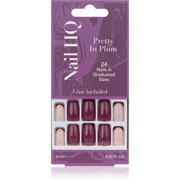Nail HQ Nail HQ Square Изкуствени нокти Pretty In Plum 24 бр.