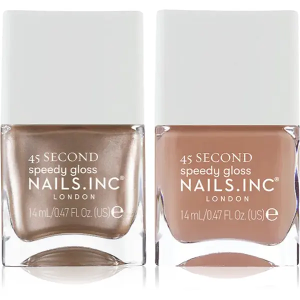 Nails Inc. Nails Inc. 45 Second Mocha Mousse комплект лак за нокти