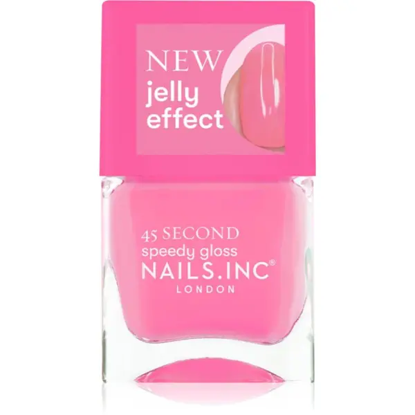 Nails Inc. Nails Inc. 45 Second Speedy Gloss бързозасъхващ лак за нокти цвят Isabella 14 мл.