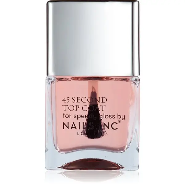 Nails Inc. Nails Inc. 45 Second With Retinol горен лак за нокти 14 мл.