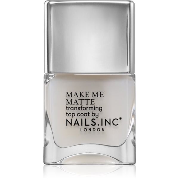 Nails Inc. Nails Inc. Better on Top Matte бързосъхнещ топ лак с матиращ ефект 14 мл.