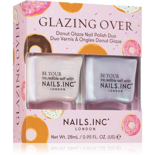 Nails Inc. Nails Inc. Glazing Over Donut Glaze комплект лак за нокти