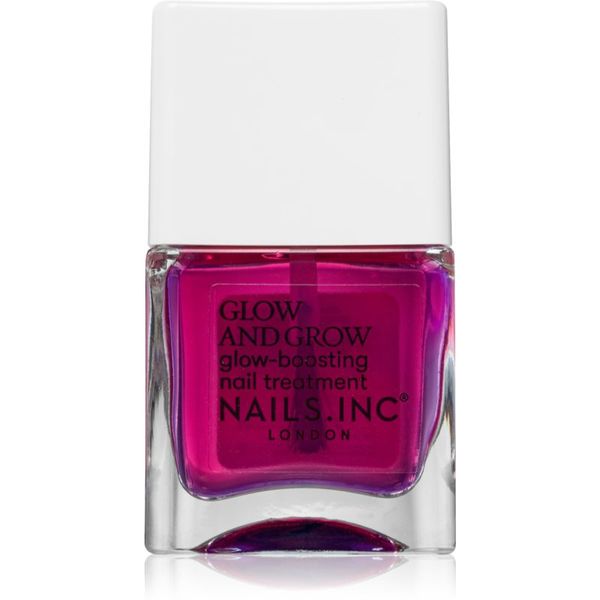 Nails Inc. Nails Inc. Glow and Grow Nail Growth Treatment подсилващ лак за нокти 14 мл.