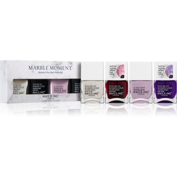 Nails Inc. Nails Inc. Marble Moment комплект лак за нокти