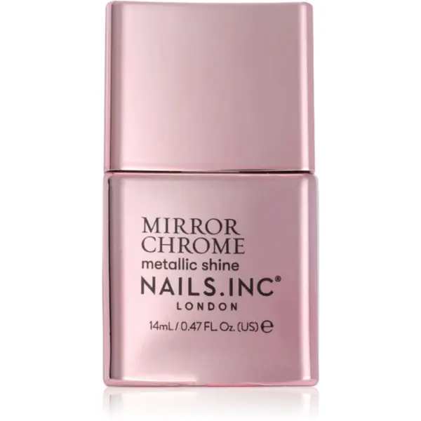 Nails Inc. Nails Inc. Mirror Chrome лак за нокти със силен гланц цвят You're being Chromatic 14 мл.