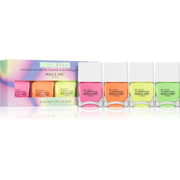 Nails Inc. Nails Inc. Neon Lite Nail Polish Set комплект лак за нокти