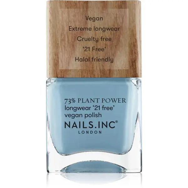 Nails Inc. Nails Inc. Plant Power дълготраен лак за нокти цвят Clean To The Core 14 мл.