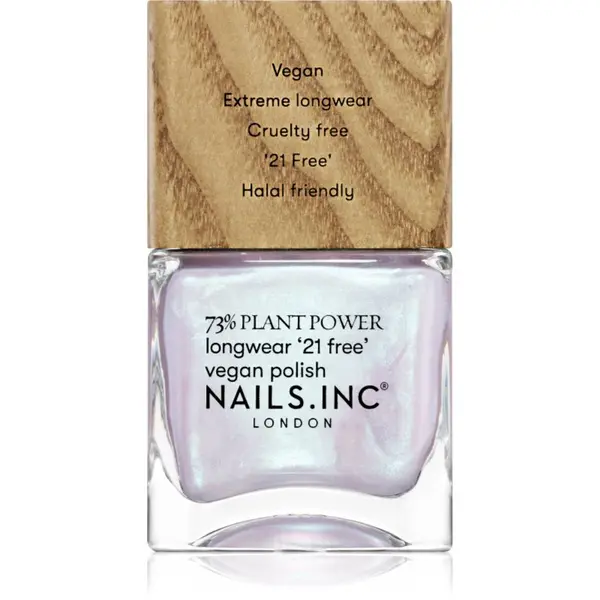 Nails Inc. Nails Inc. Plant Power дълготраен лак за нокти цвят Eco Glow 14 мл.