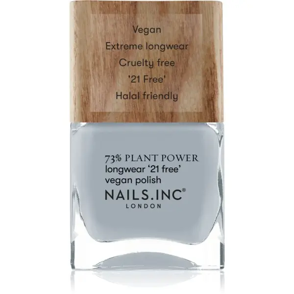 Nails Inc. Nails Inc. Plant Power дълготраен лак за нокти цвят Fresh Air Don't Care 14 мл.