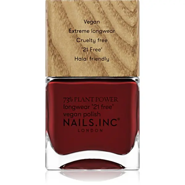 Nails Inc. Nails Inc. Plant Power дълготраен лак за нокти цвят Swear By Salutation 14 мл.