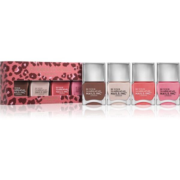 Nails Inc. Nails Inc. Purrfect Nails комплект лак за нокти