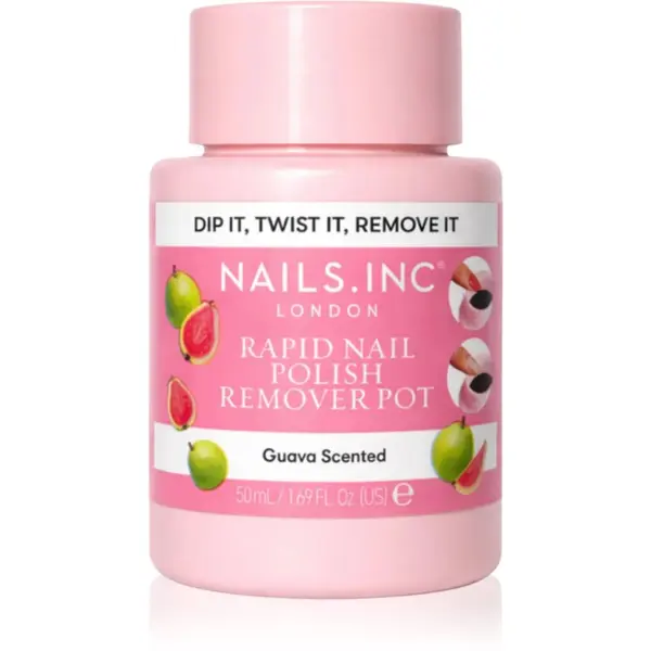 Nails Inc. Nails Inc. Rapid Nail Polish Remover Pot Guava Scented лакочистител 50 мл.