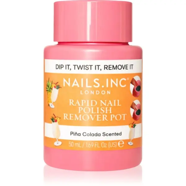 Nails Inc. Nails Inc. Rapid Nail Polish Remover Pot Pina Colada Scented лакочистител 50 мл.