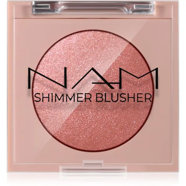 NAM NAM Shimmer Blusher дълготраен руж цвят 2 Peach Ice Tea 4 гр.