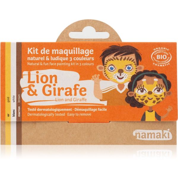 Namaki Namaki Color Face Painting Kit Lion & Giraffe комплект за деца 1 бр.